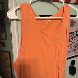 Old Navy Bright Orange Sleeveless Top